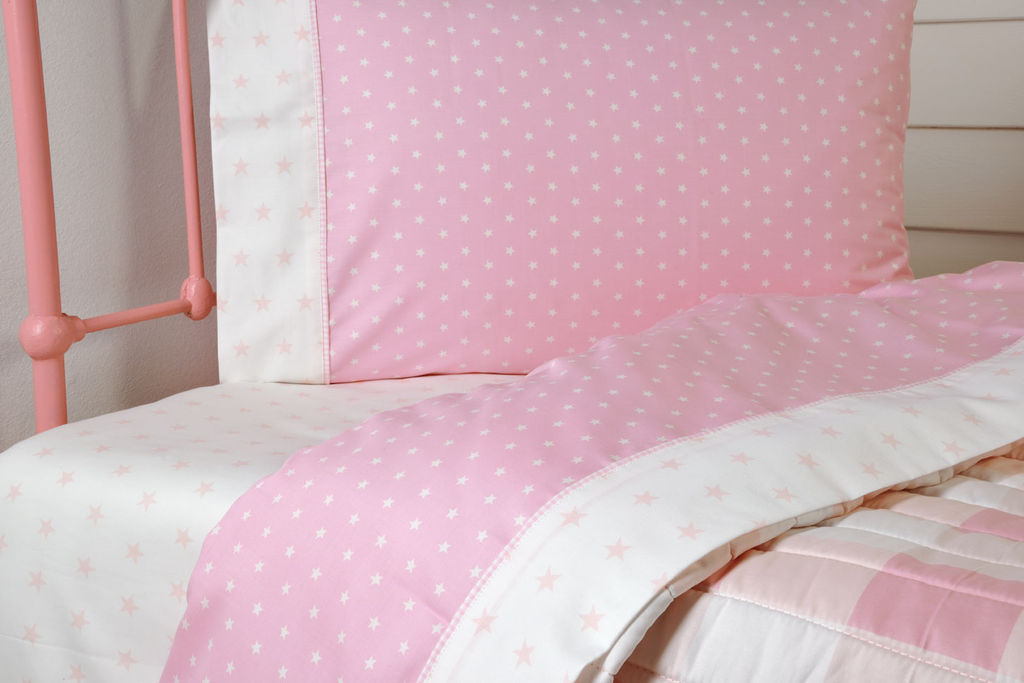 Pair Pillowcases 507 Stars Pink image