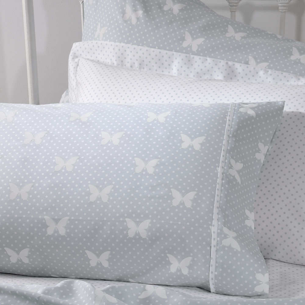 Pair Pillowcases 686 Butterdot Grey image