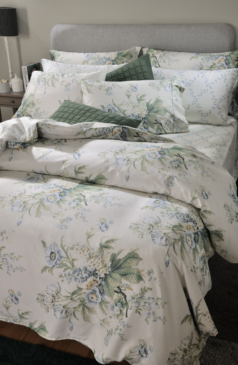 Queen Duvet Cover 795 Bouquet Blue image