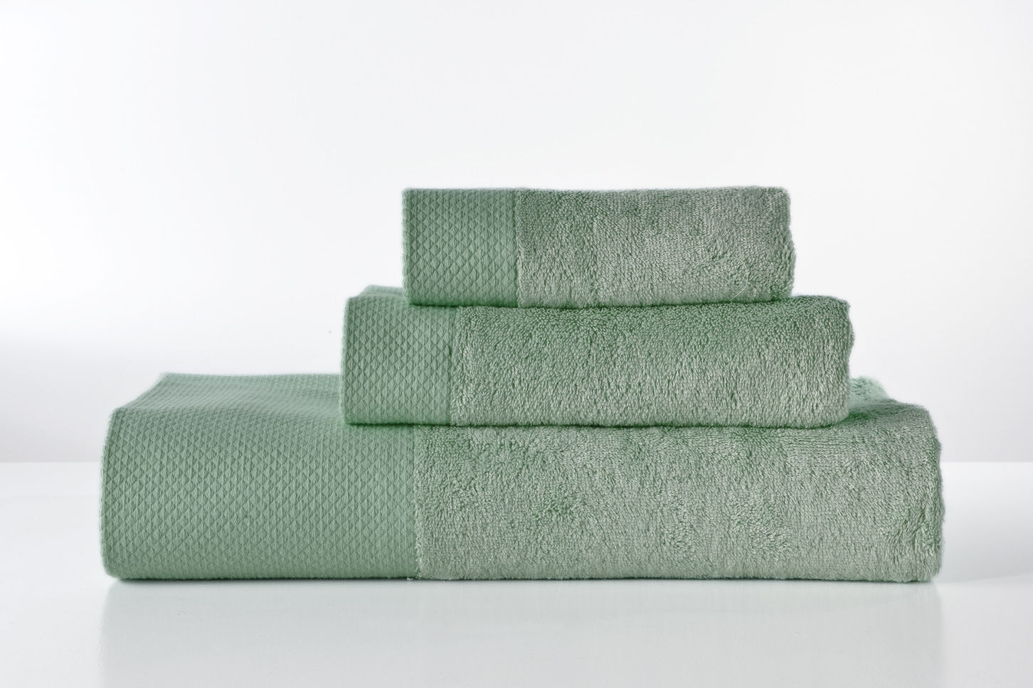 Towels Set Rosa Green (3pcs) image