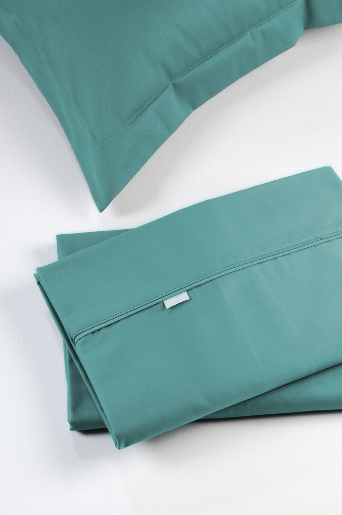 Queen Flat Sheet 250/14 Petrol image