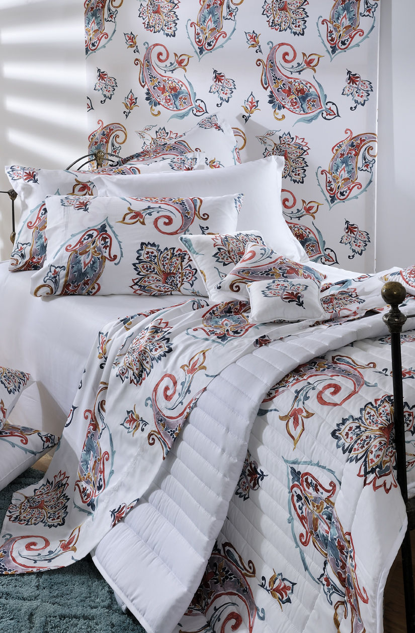 Queen Sheets Set Fitted 776 Paisley image