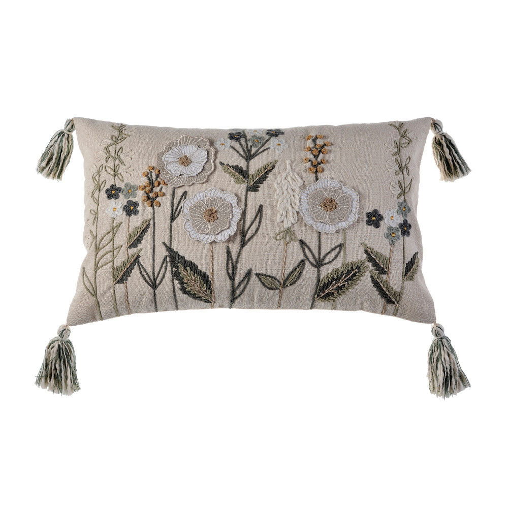 Κάλυμμα Μαξ. 30x50 Flowers Ecru/Beige image