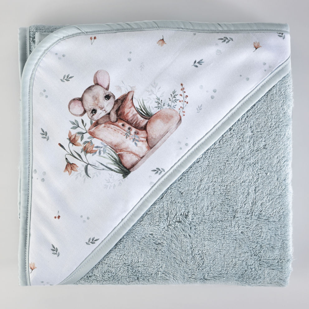 Nursery Cape 856 Mouse Aqua image