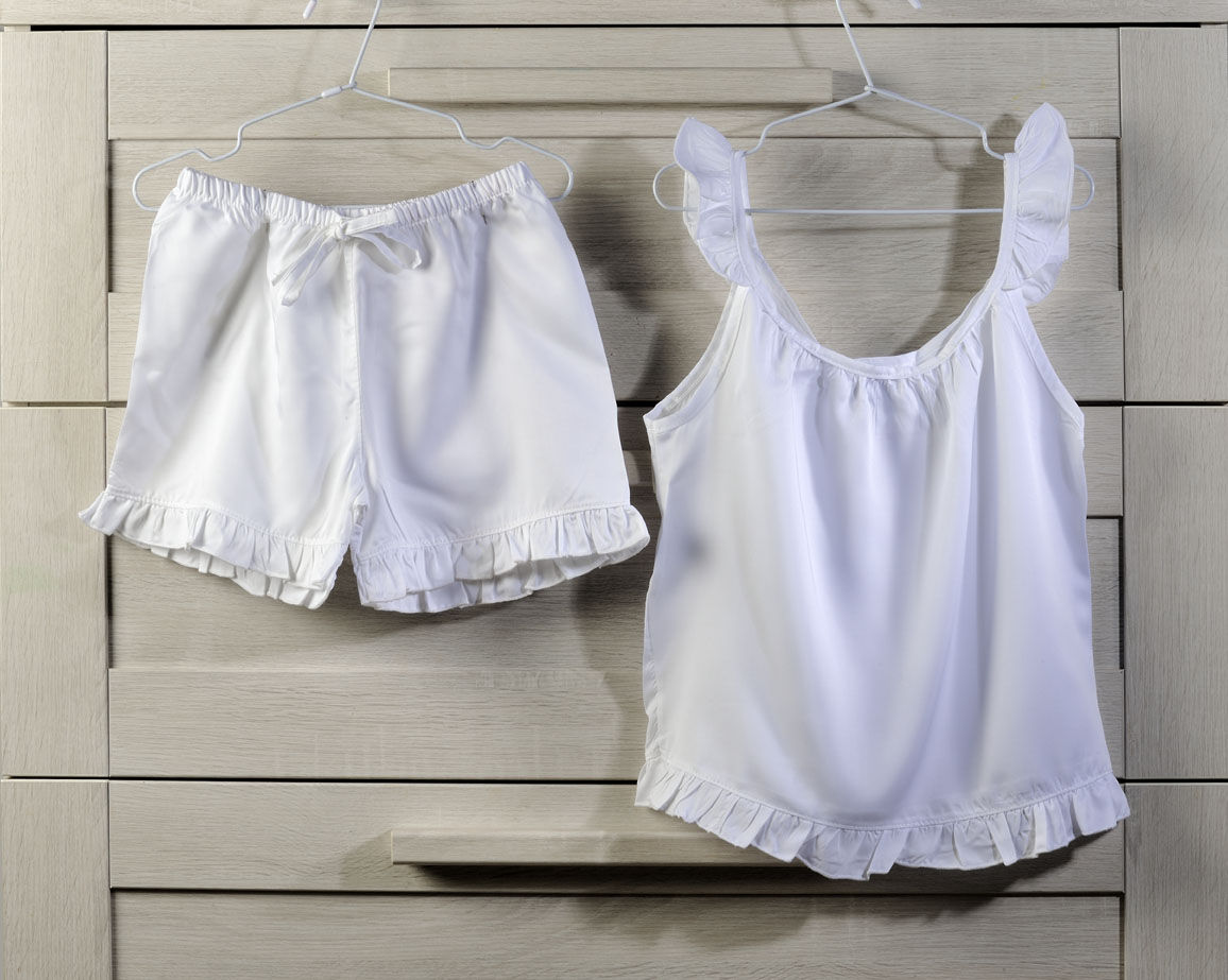 Παιδικό Baby Doll Λευκό Βολάν No.10 image