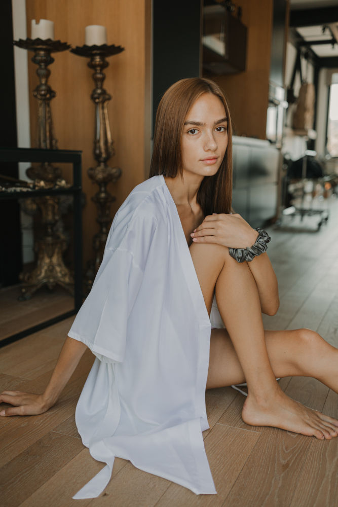 Robe White 100% Modal Extra Large image
