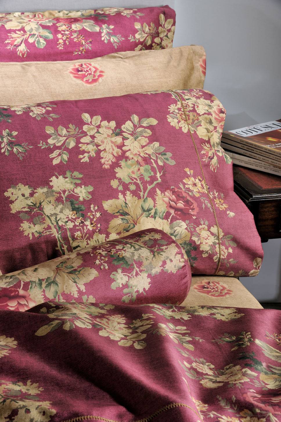 Παπλ/θήκη Υπέρδιπλη 886 English Flower Red image