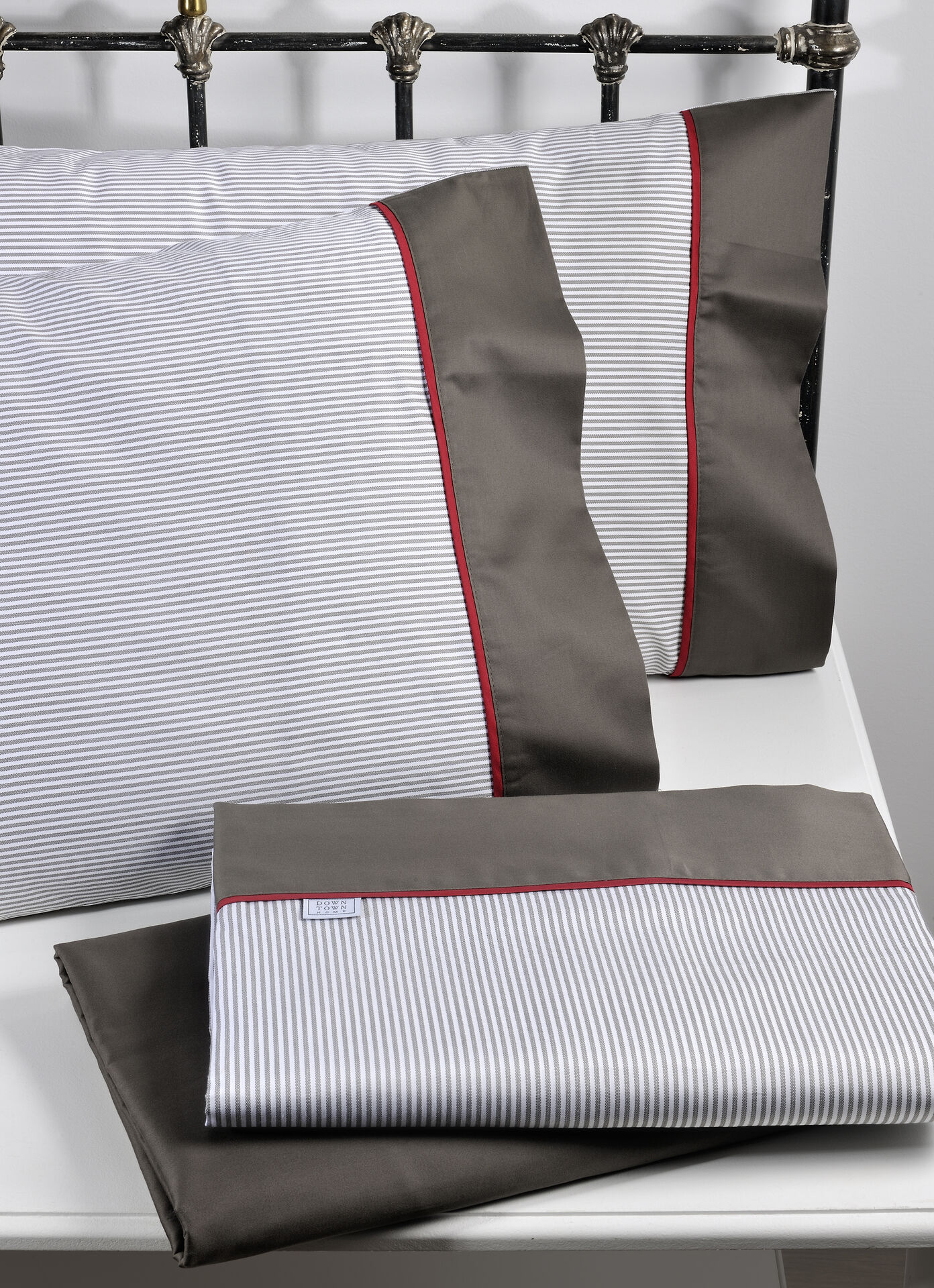 Queen Duvet 701 Stripe Grey image