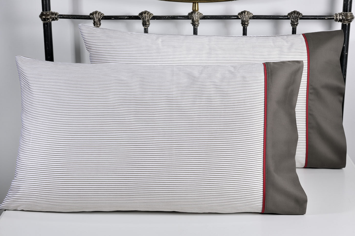 Ζεύγος Μαξιλαροθήκες Υπνου 701 Stripe Grey image