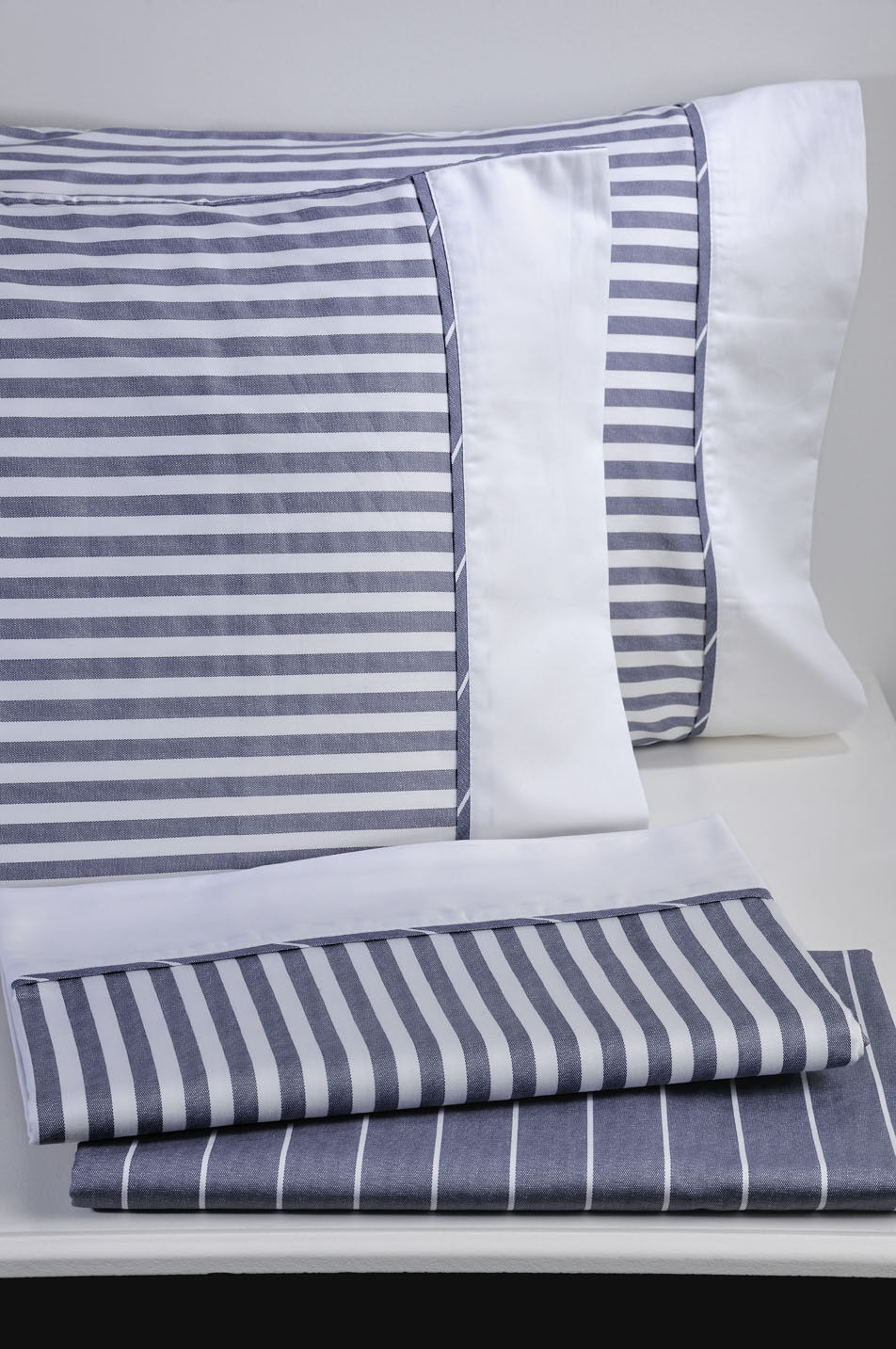 Queen Sheets Set 878 Elvira Stripe Blue image