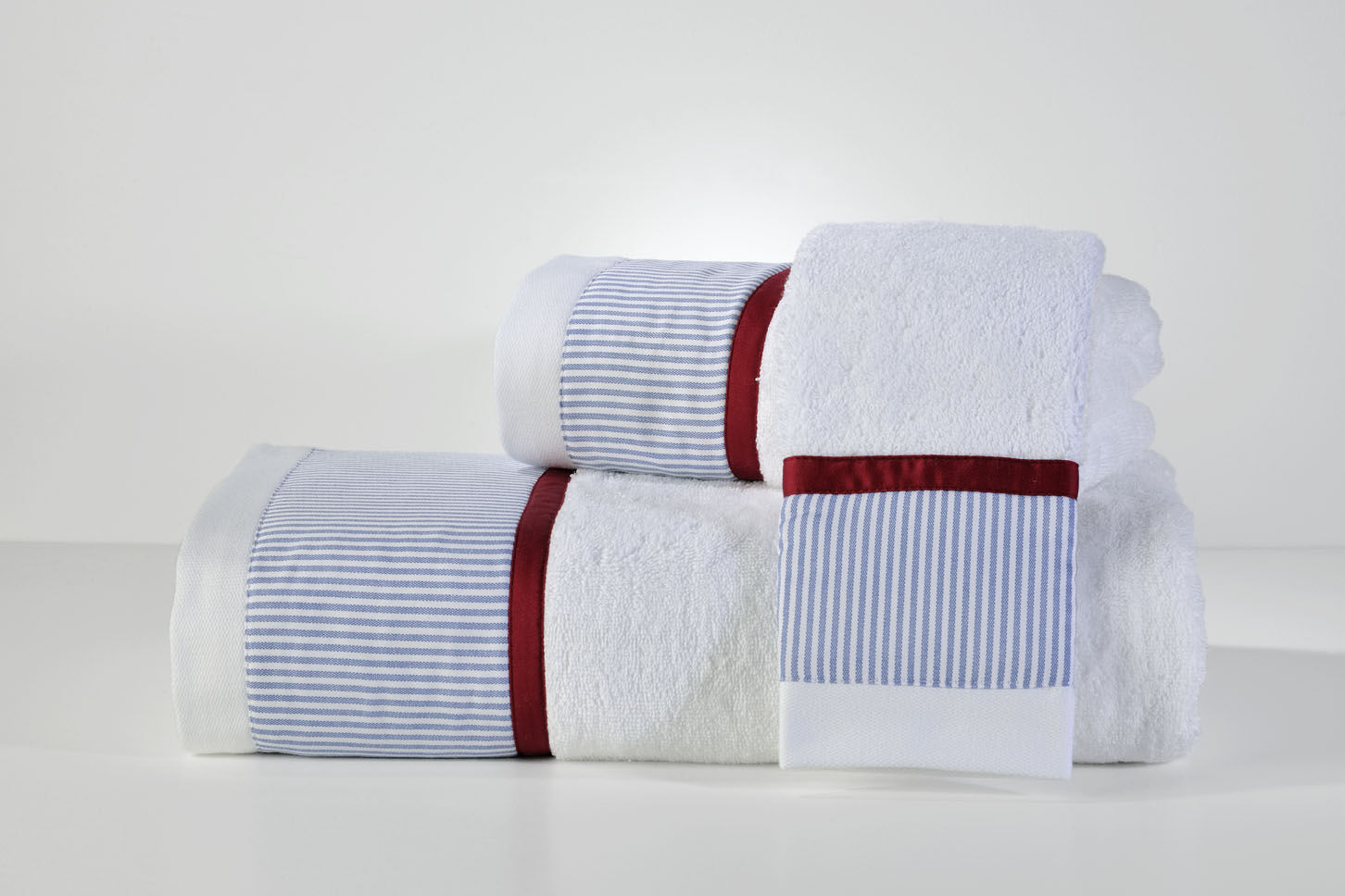Σετ Πετσέτες White 700 Stripe Blue (3τμχ) image