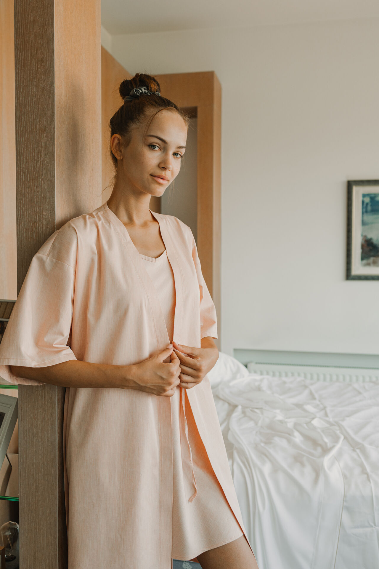Ρόμπα Σωμόν 50% Bamboo - 50% Cotton Medium image
