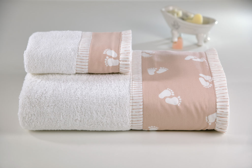 Towels Set 688 Feet Peach (2pcs) image