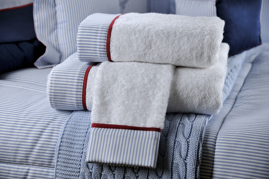 Towels Set 700 Stripe Blue (3pcs) image