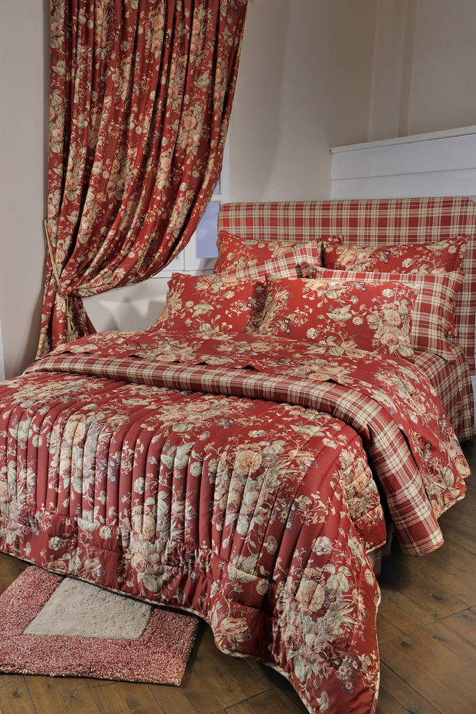 Queen Sheets Set 695 Floral Red image