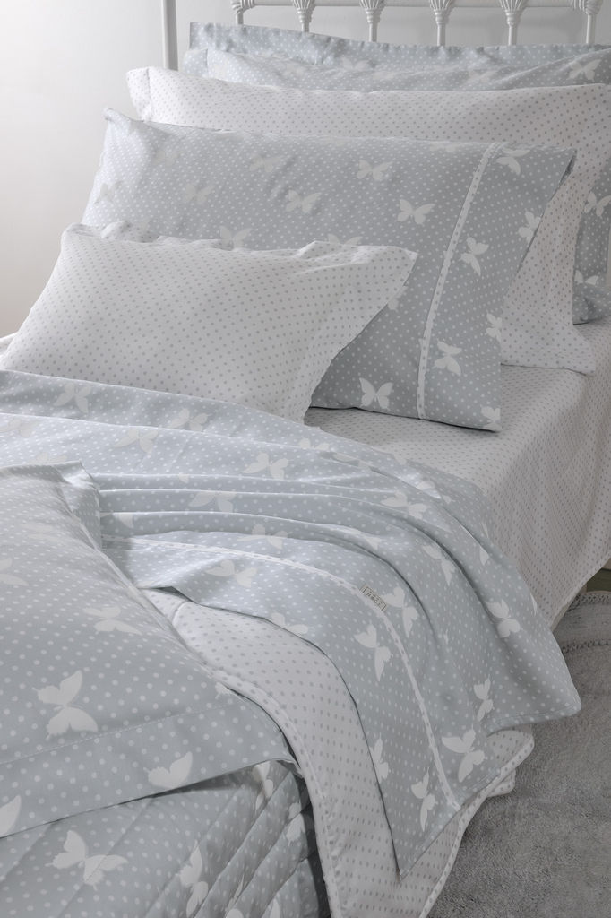 Πάπλωμα Μονό 686 Butterdot Grey image