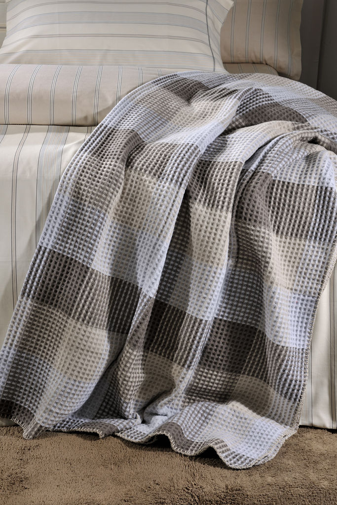 Υπέρδιπλη Κουβέρτα Waffle Grey image
