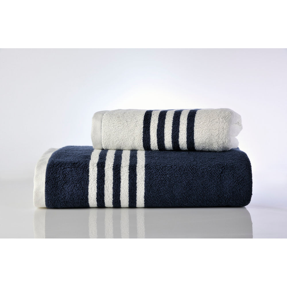Towels Set Stripes Blue (1F/1B) image