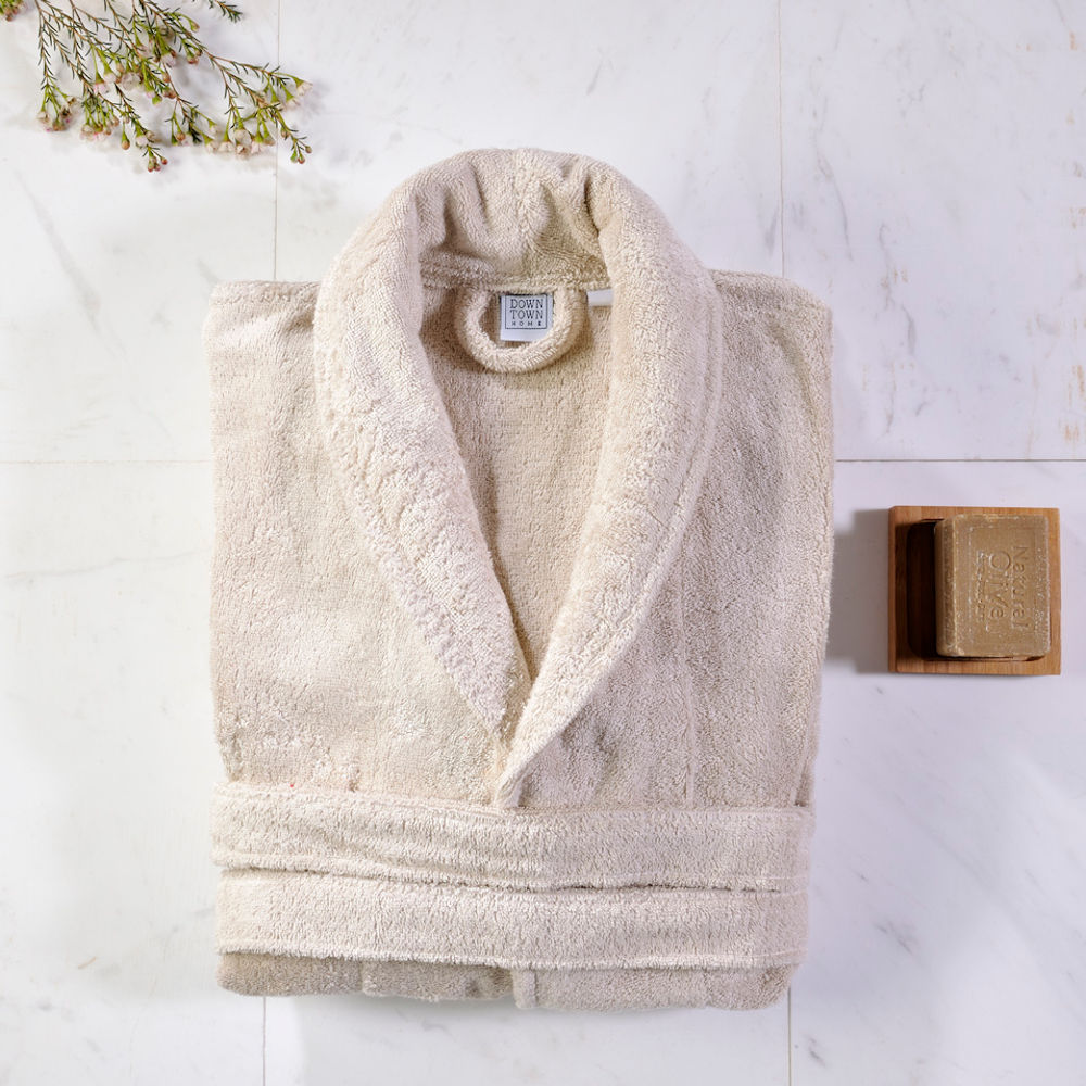 Womens Bathrobe Dalia Light Beige image