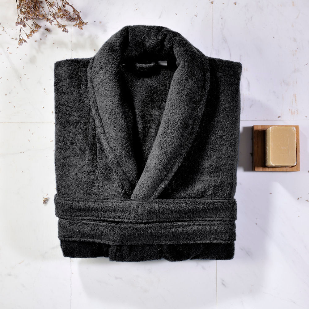 Womens Bathrobe Dalia Black image