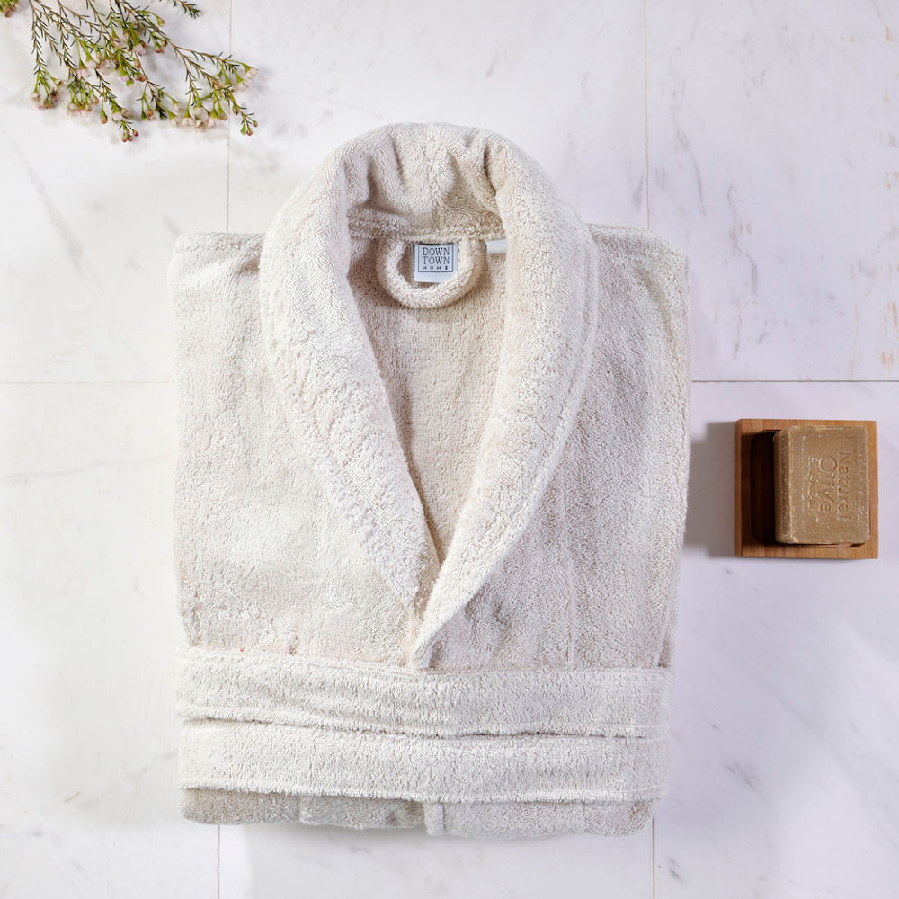 Womens Bathrobe Dalia Ecru image
