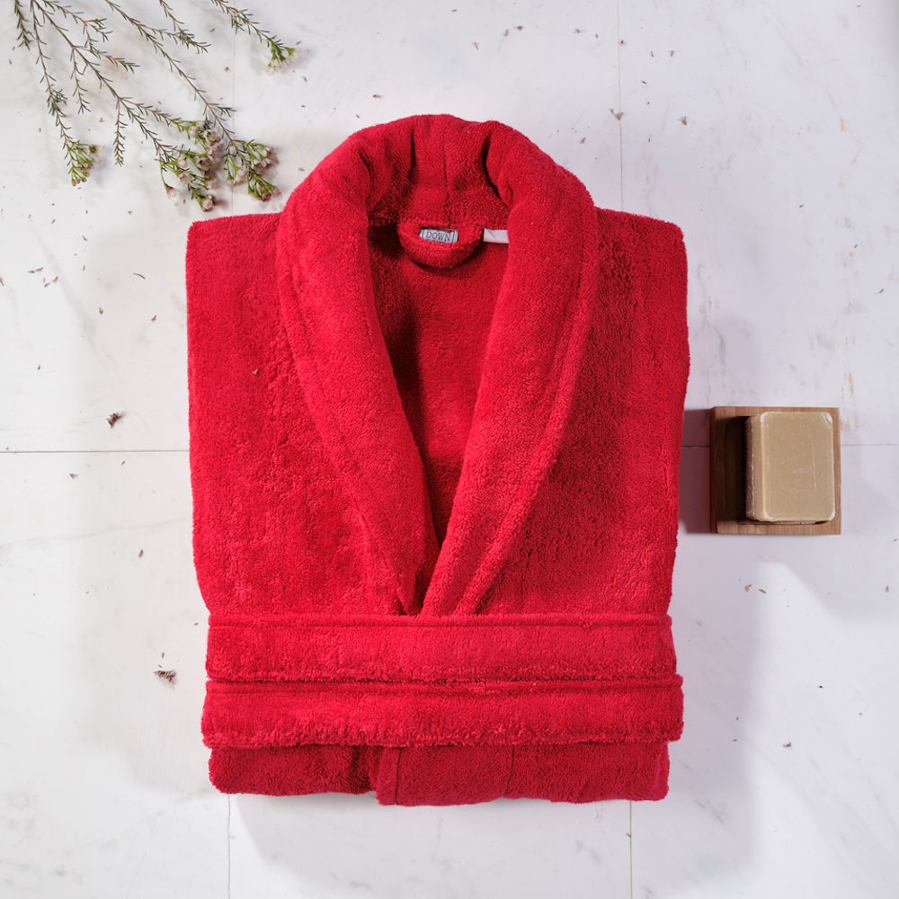 Mens Bathrobe Dalia Red image