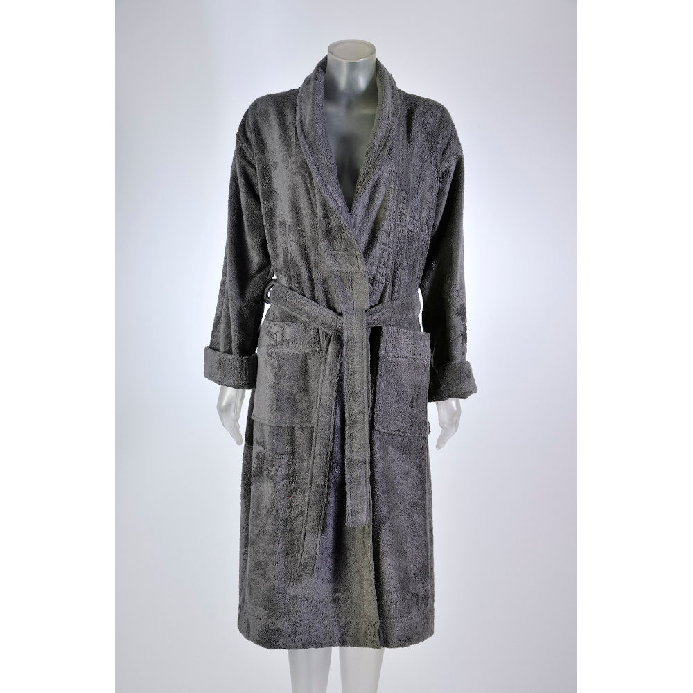 Mens Bathrobe Dalia Dark Grey image