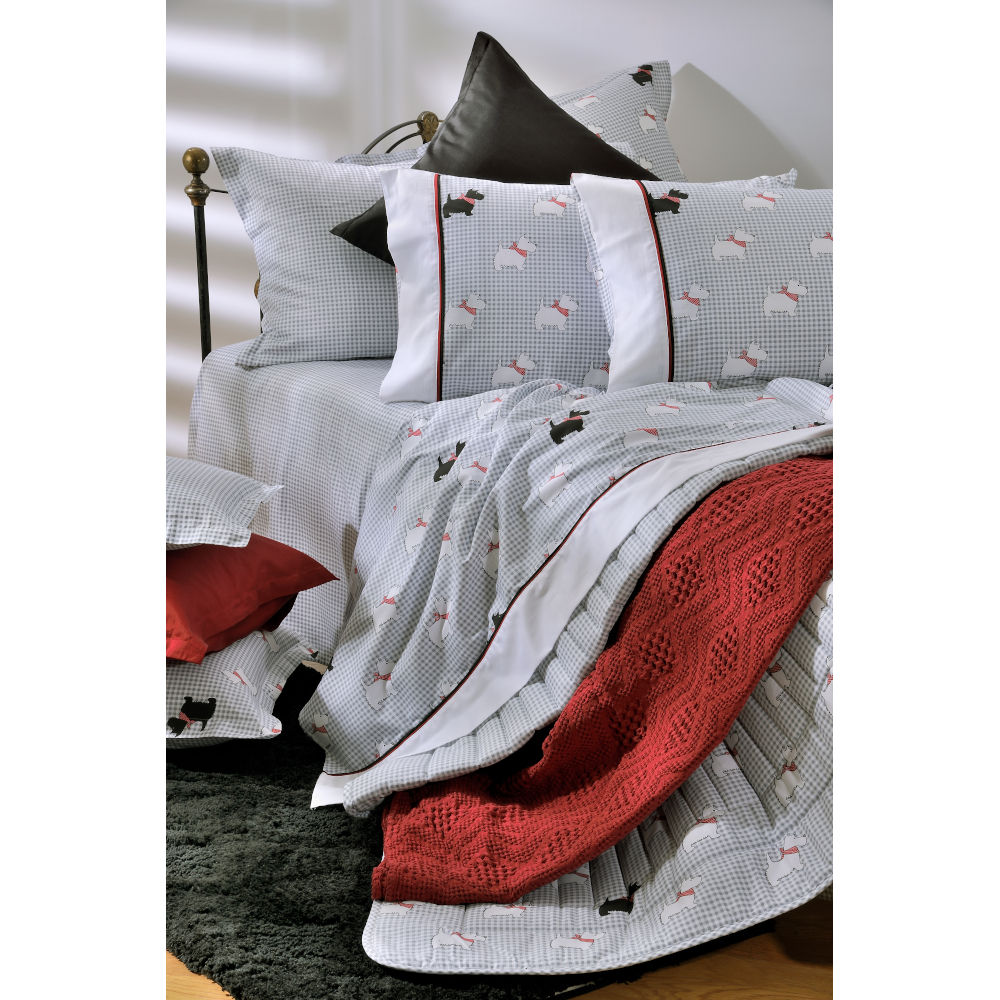 Queen Sheets Set 767 Scottish Dog image