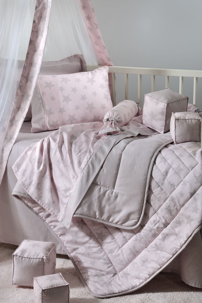 Crib Bedspread 775 Starry Pink image