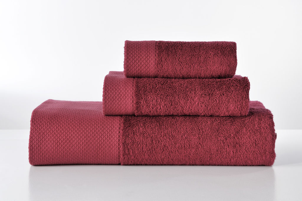 Towels Set Rosa Burgundy (3pcs) image
